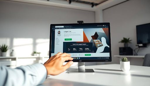 Ledger Live showing support access on desktop